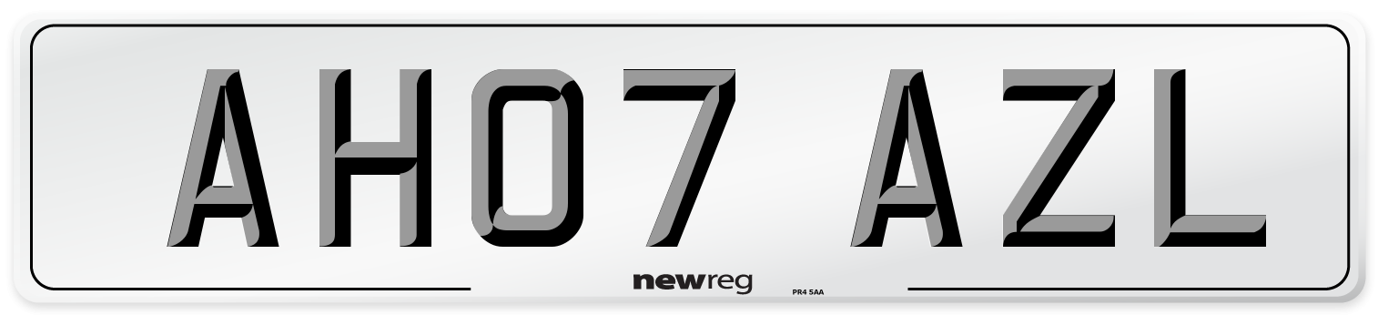 AH07 AZL Number Plate from New Reg